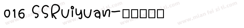 016 SSRuiyuan字体转换
